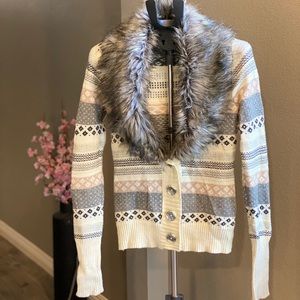 Fur Knit Cardigan